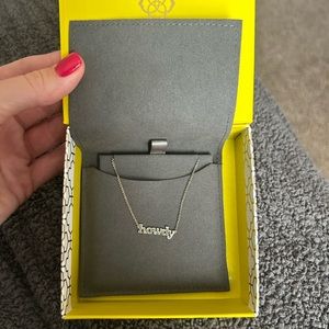 NWT Kendra Scott Silver Howdy necklace